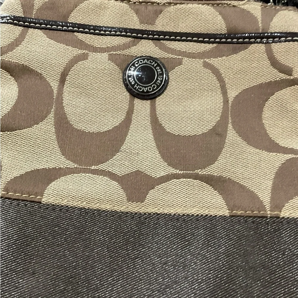 Coach Brown and Tan Crossbody Bag